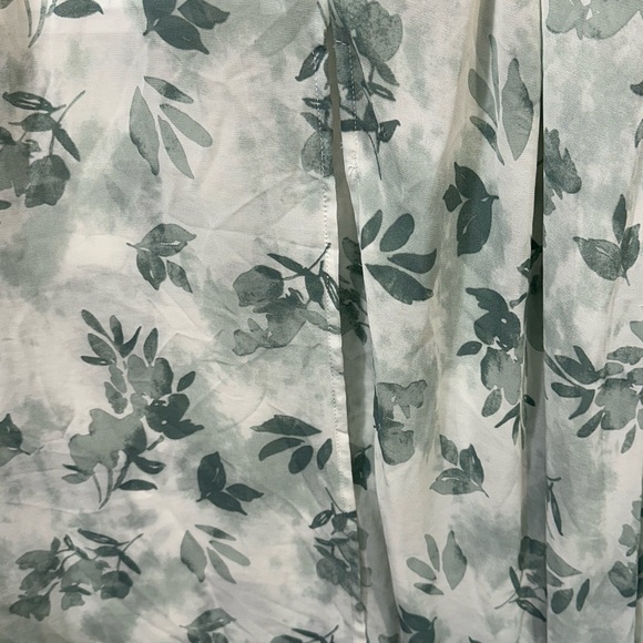 Baltic Born XXL Sage Green Floral Maxi Dress Kimono Sleeve Wrap Style Flowy - Picture 7 of 8